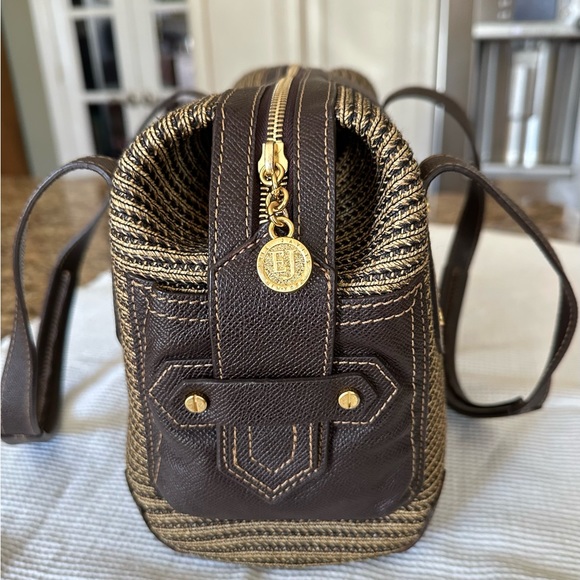 Eric Javits Squishee Isla Straw Shoulder Hand Bag & Mirror #116168 NWOT - Picture 3 of 16